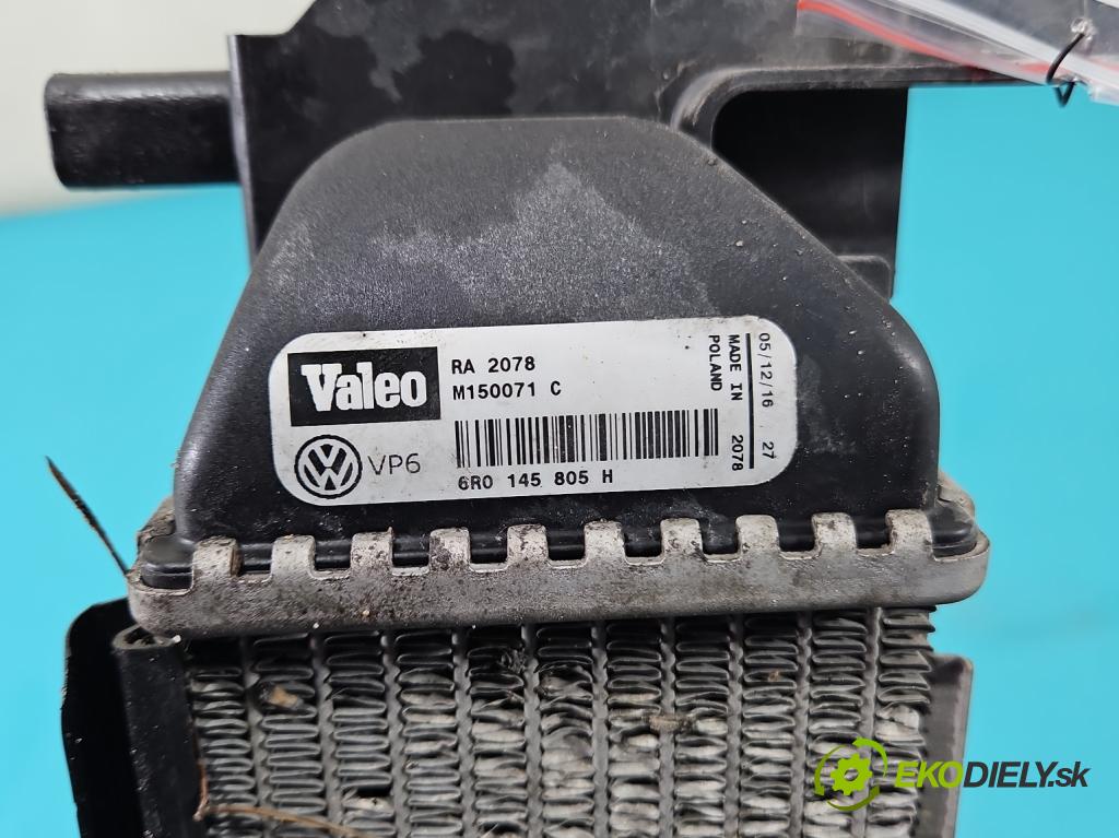 Skoda Fabia III 2014- 2021 1.2 TSI 90 hp manual 66 kW 1197 cm3 5- Chladič vody 6R0145805H (Chladiče vody)