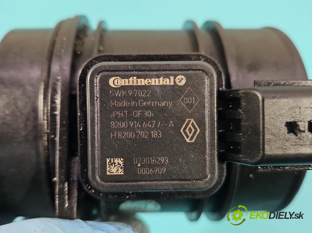 Renault Master III 2010-2019 2.3 dci 101 HP manual 74 kW 2299 cm3 5- průtokoměr: 5WK97022 (Váha vzduchu)