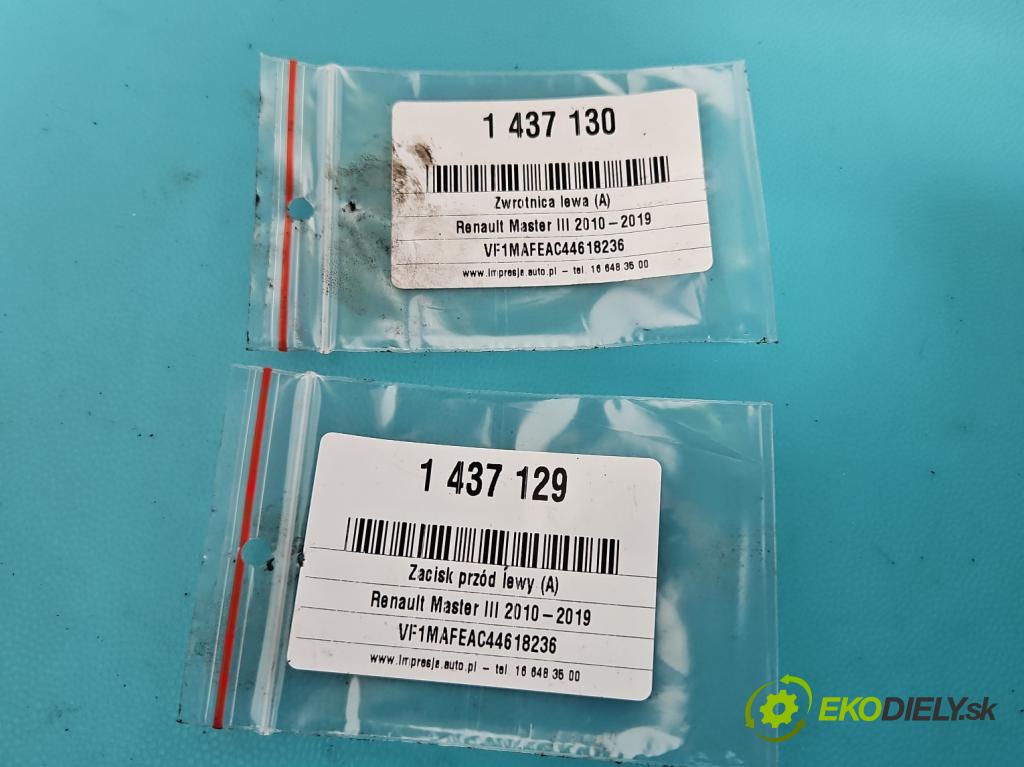 Renault Master III 2010-2019 2.3 dci 101 HP manual 74 kW 2299 cm3 5- náboj ľavé  (Náboj)