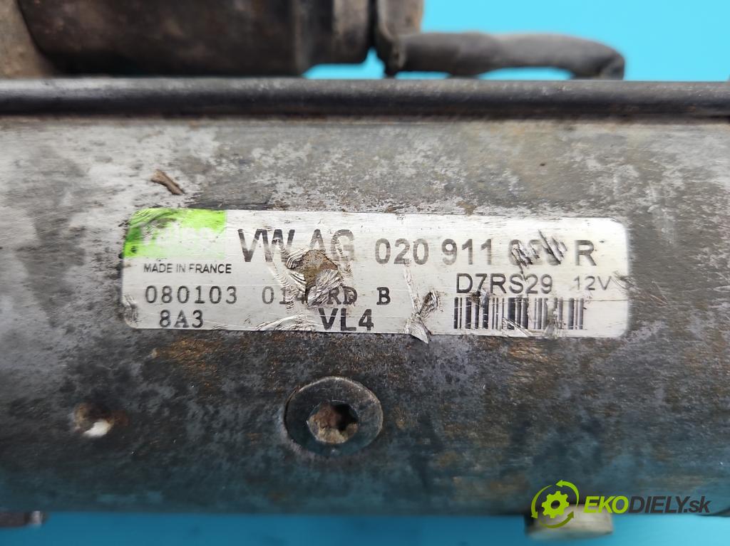 Vw Caddy II 9K 1996-2004 1.9 sdi 64 HP manual 47 kW 1896 cm3 5- štartér D7RS29 (Štartér)