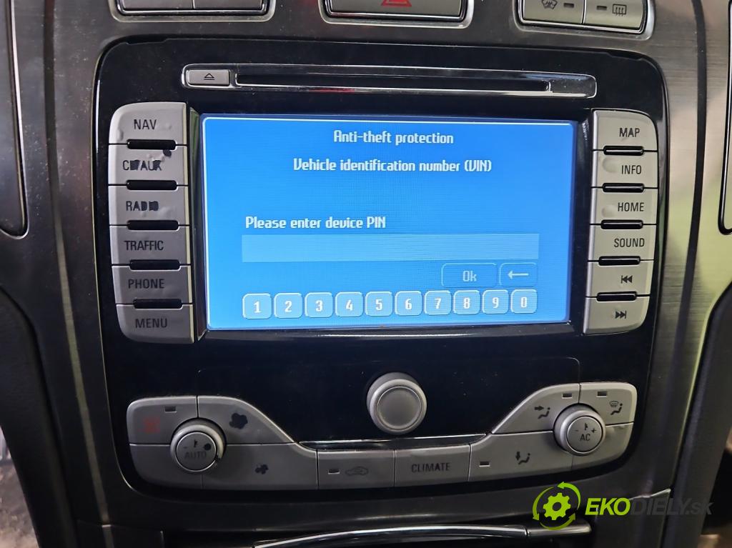 Ford Mondeo Mk4 2007-2014 2.0 tdci 140 HP automatic 103 kW 1997 cm3 5- Radio originál 7S7T18K931BL