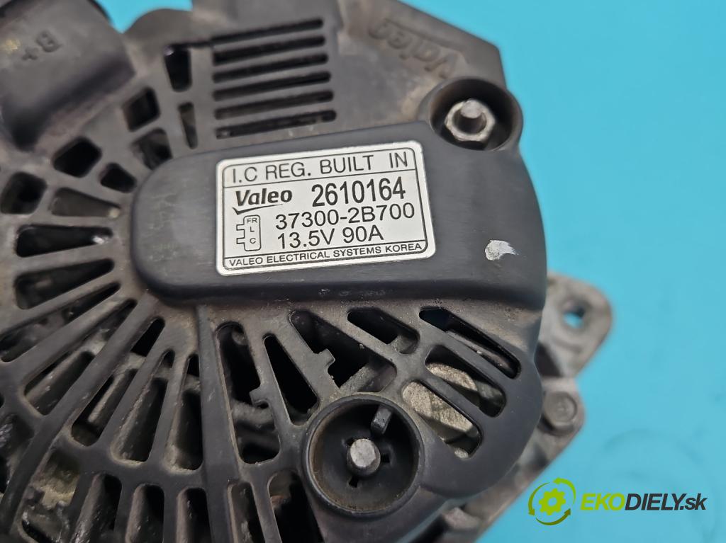 Hyundai I30 II 2012-2016 1.4 16V 100 HP manual 73,2 kW 1396 cm3 5- Alternator 37300-2B700 (Alternátor)