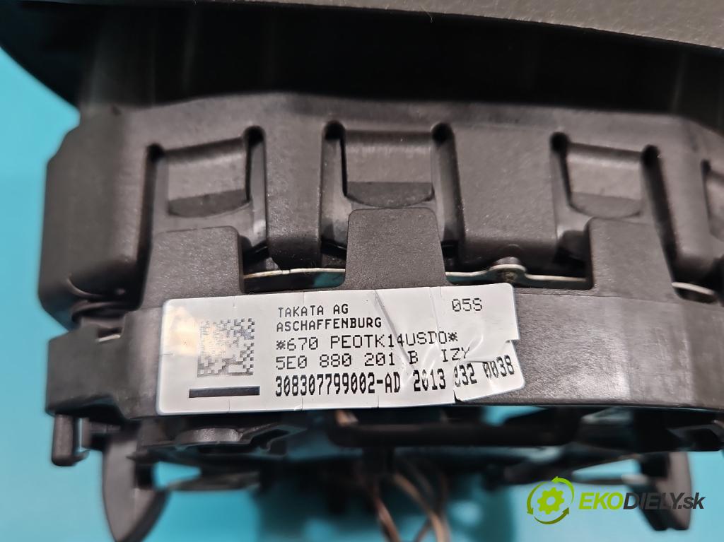 Skoda Octavia III 2013- 1.6 tdi 105 HP manual 77 kW 1598 cm3 5- airbag vzduch: Řidiči: 5E0880201B (Airbag)