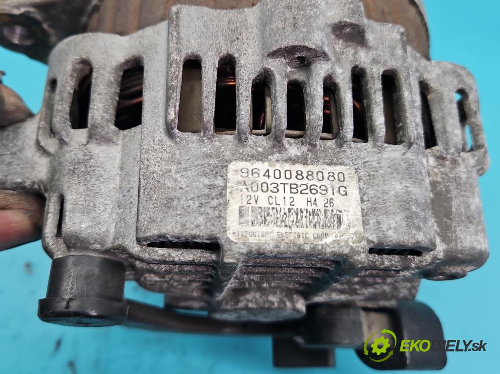 Peugeot 407 2.0 16V 136 HP automatic 100 kW 1997 cm3 4- Alternator 9640088080 (Alternátor)