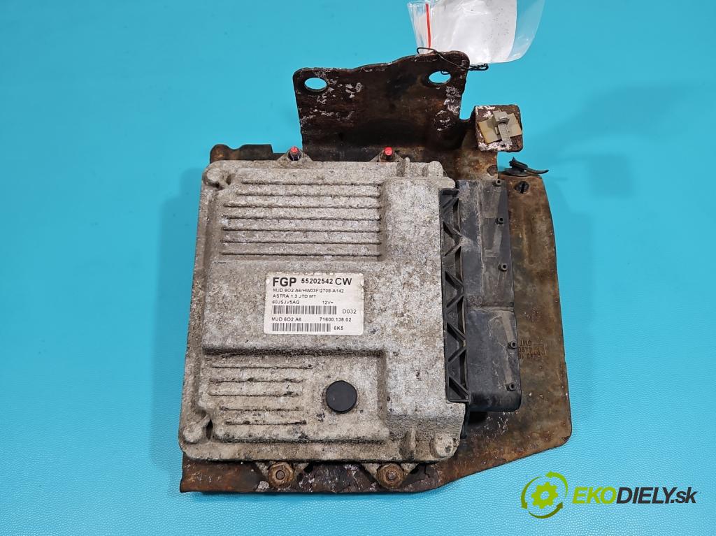 Opel Astra III 2004-2014 1,3.0 cdti 90 HP manual 66 kW 1248 cm3 5- riadiaca jednotka motora 55202542