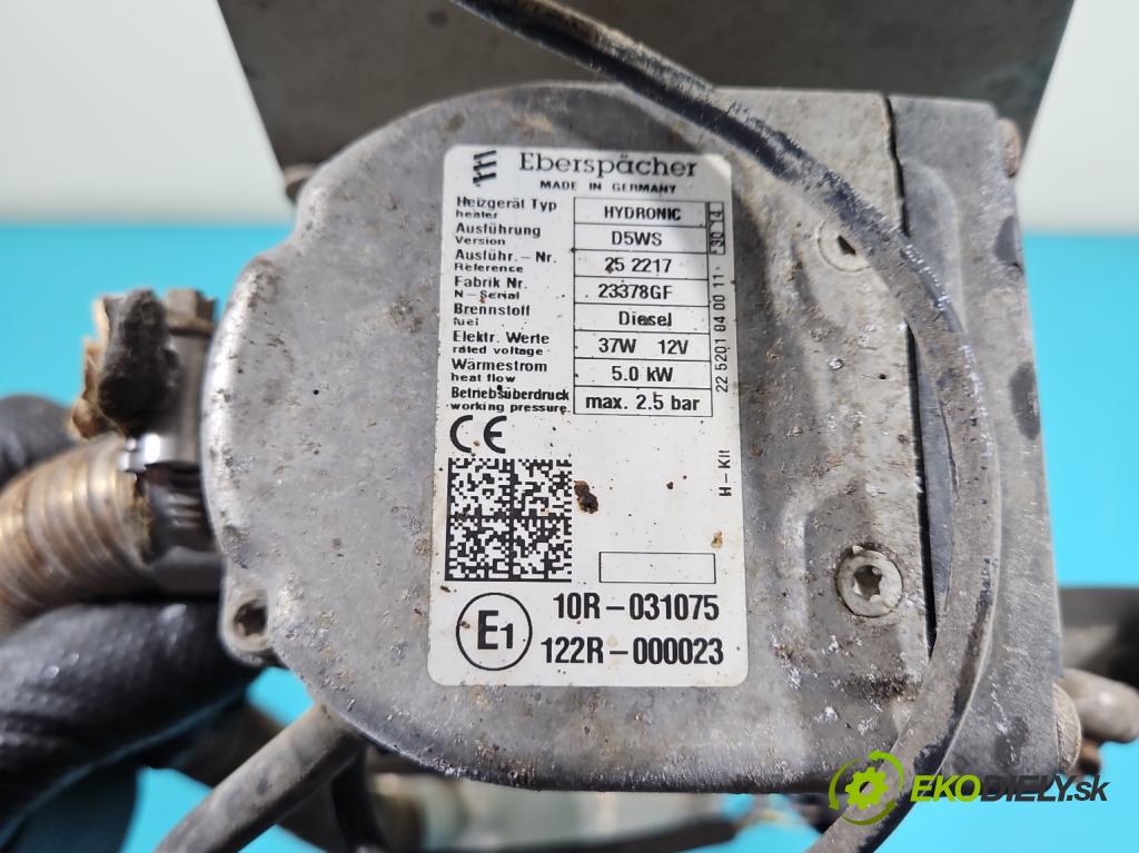 Renault Espace IV 2003-2014 2.0 dci 173KM manual 127 kW 1995 cm3 5- Webasto D5WS (Webasto (nezávislé kúrenie))