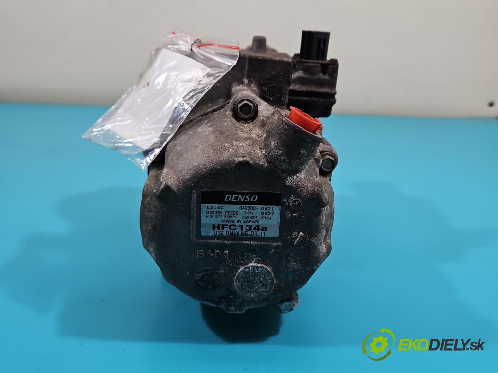 Toyota Auris I 2006-2013 1.8 16V 99 HP automatic 73 kW 1798 cm3 5- Kompresor: klimatizácie 042200-0421 (Kompresor klimatizácie)