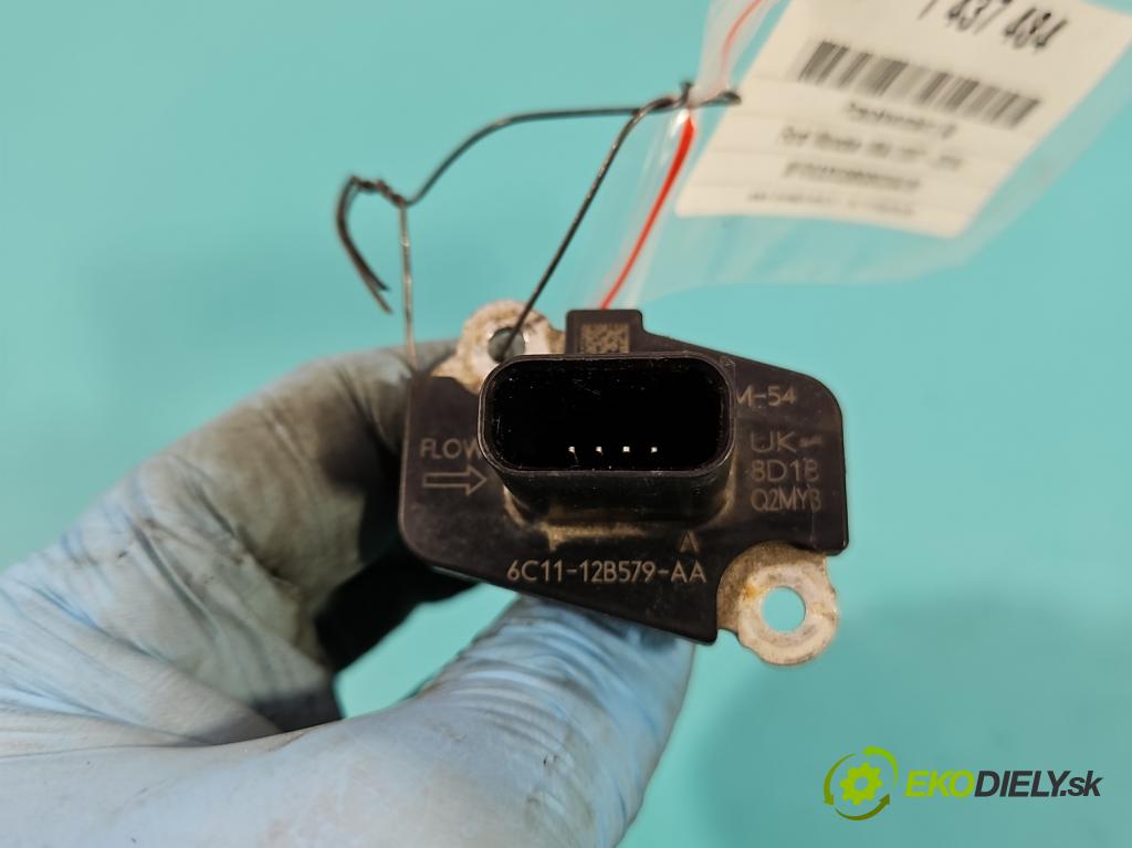 Ford Mondeo Mk4 2007-2014 2.0 tdci 140 HP automatic 103 kW 1997 cm3 5- průtokoměr: 6C11-12B579-AA (Váha vzduchu)