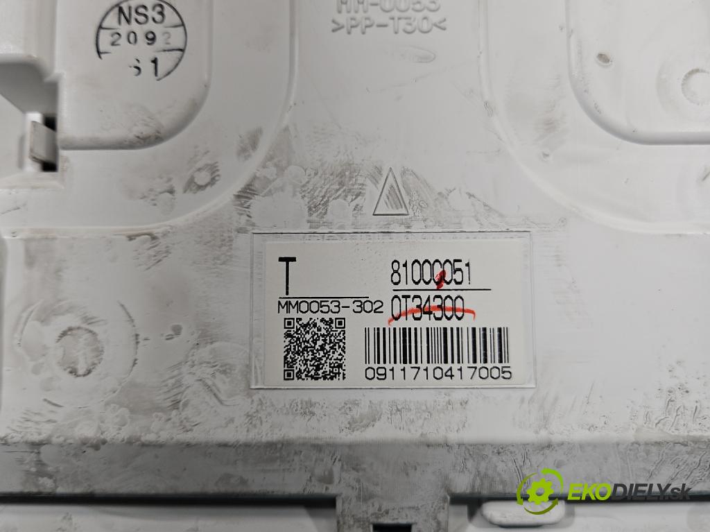 Mitsubishi ASX 2010-2021 1.6 16v 117 HP manual 86 kW 1590 cm3 5- prístrojovka/ budíky MM0053-302 (Prístrojová doska, displej)