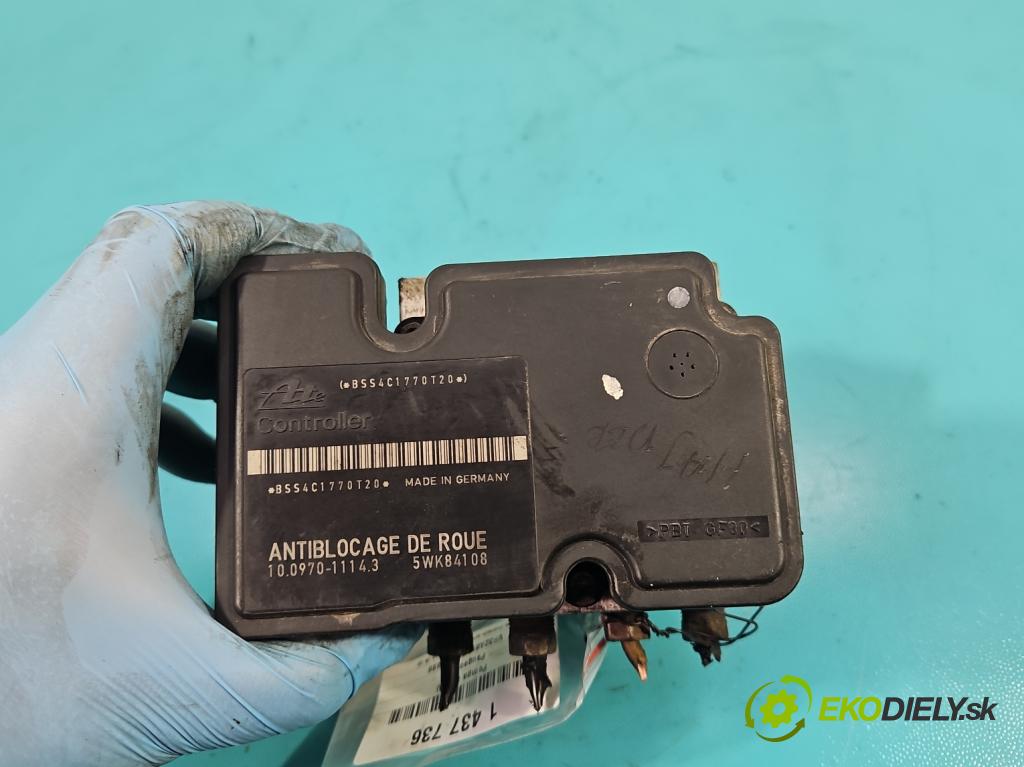 Peugeot 206 1.4 hdi 68 HP manual 50 kW 1398 cm3 5- čerpadlo abs 10.0970-1114.3 (Pumpa ABS)