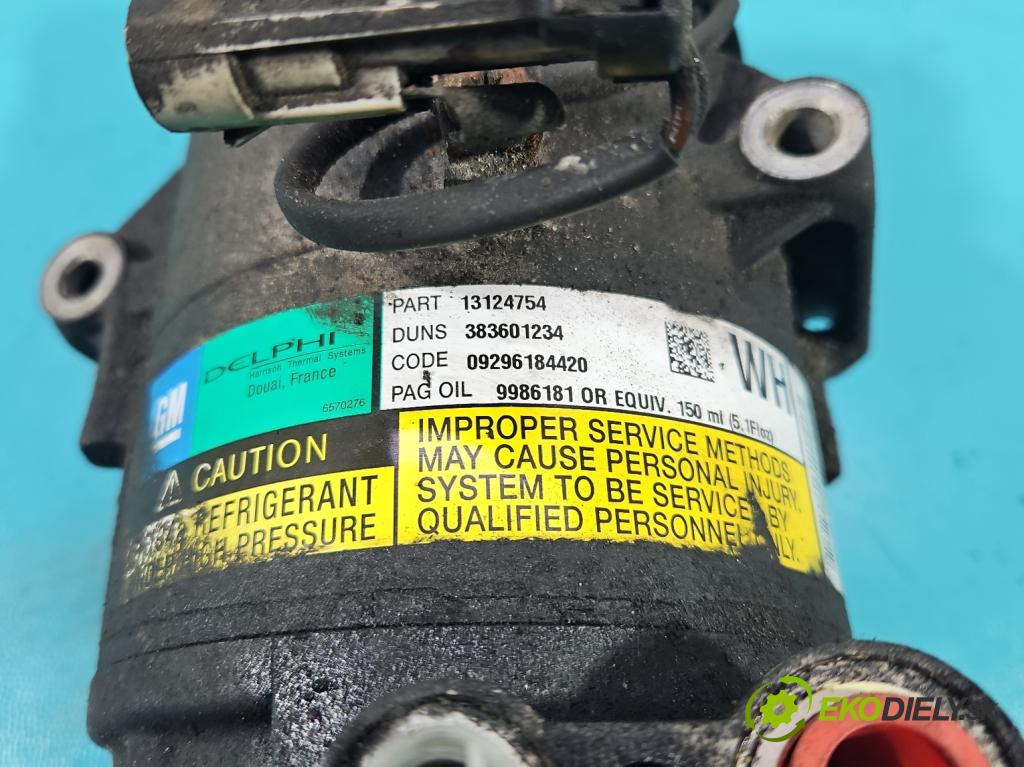 Opel Astra III 2004-2014 1,3.0 cdti 90 HP manual 66 kW 1248 cm3 5- Kompresor: klimatizácie 13124754 (Kompresor klimatizácie)