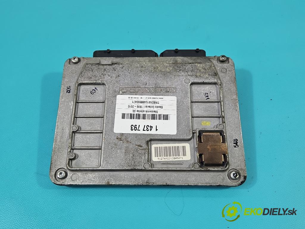 Skoda Octavia I 1996-2010 1.6 SR 102 HP manual 75 kW 1595 cm3 5- riadiaca jednotka motora 06A906033DM