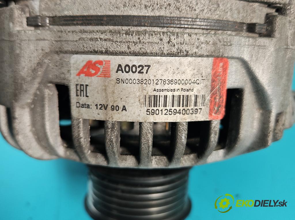 Skoda Octavia I 1996-2010 1.6 SR 102 HP manual 75 kW 1595 cm3 5- Alternator  (Alternátor)