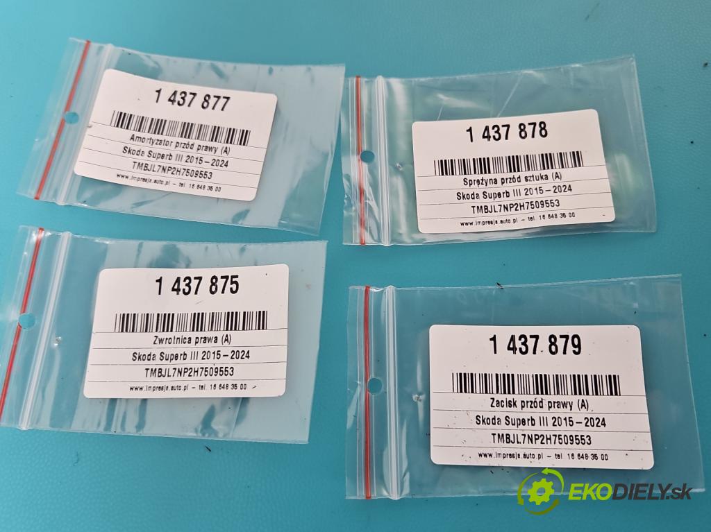 Skoda Superb III 2015-2024 1.8 TSI 179KM automatic 132 kW 1798 cm3 5- náboj pravé  (Náboj)