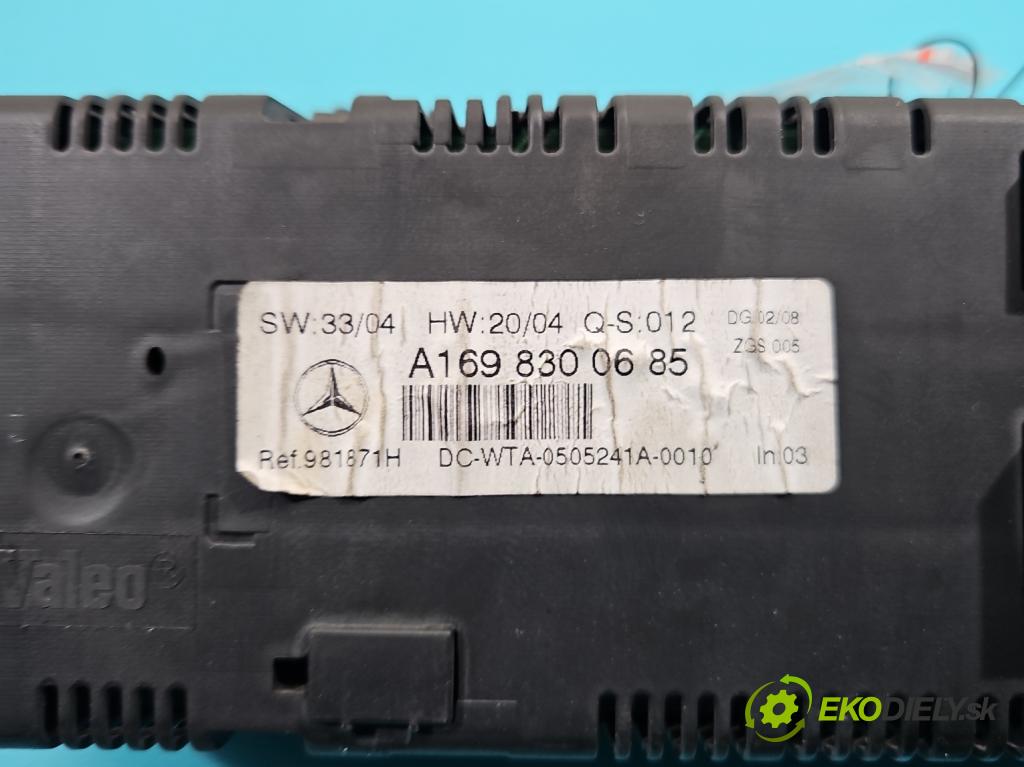 Mercedes B W245 2005-2011 2.0 cdi 140 HP manual 103 kW 1991 cm3 5- panel kúrenia A1698300685