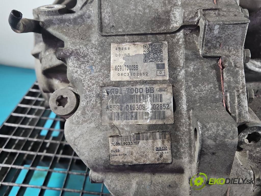 Ford Mondeo Mk4 2007-2014 2.0 tdci 140 HP automatic 103 kW 1997 cm3 5- prevodovka stupeň,rýchlosť automat 6G917000BB
