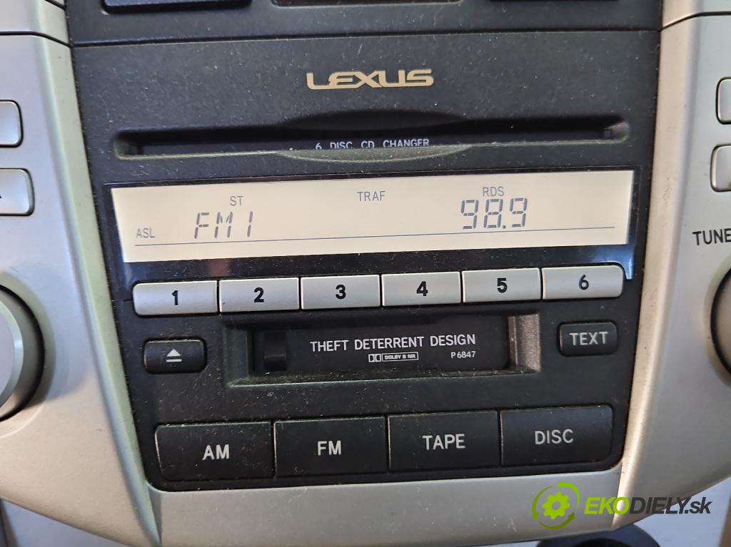 Lexus RX II 2003-2008 3.3 V6 211KM automatic 155 kW 3311 cm3 5- Radio originál 86120-48510