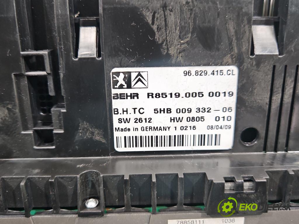 Citroen C5 II 2008-2017 2.0 hdi 136 HP automatic 100 kW 1997 cm3 5- panel kúrenia 96829415CL