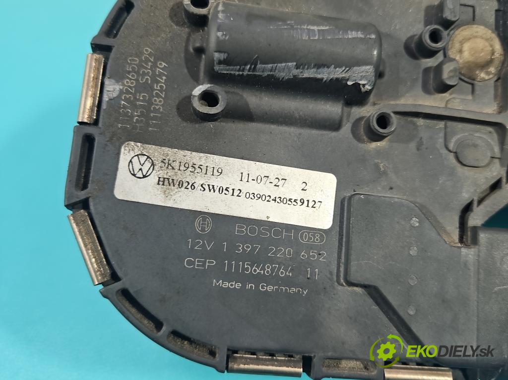 Vw Golf VI 2008-2013 1.6 tdi 105 hp manual 77 kW 1598 cm3 5- motor stěračů přední 5K1955119