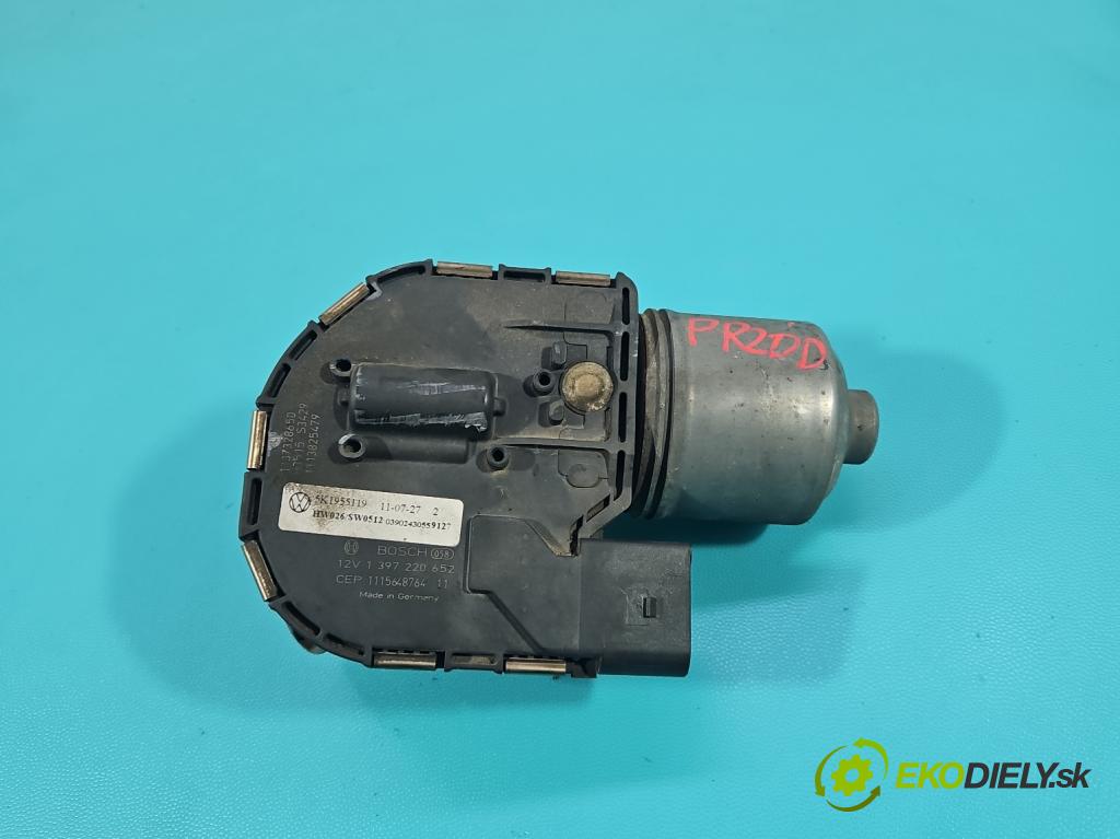 Vw Golf VI 2008-2013 1.6 tdi 105 hp manual 77 kW 1598 cm3 5- motor stěračů přední 5K1955119
