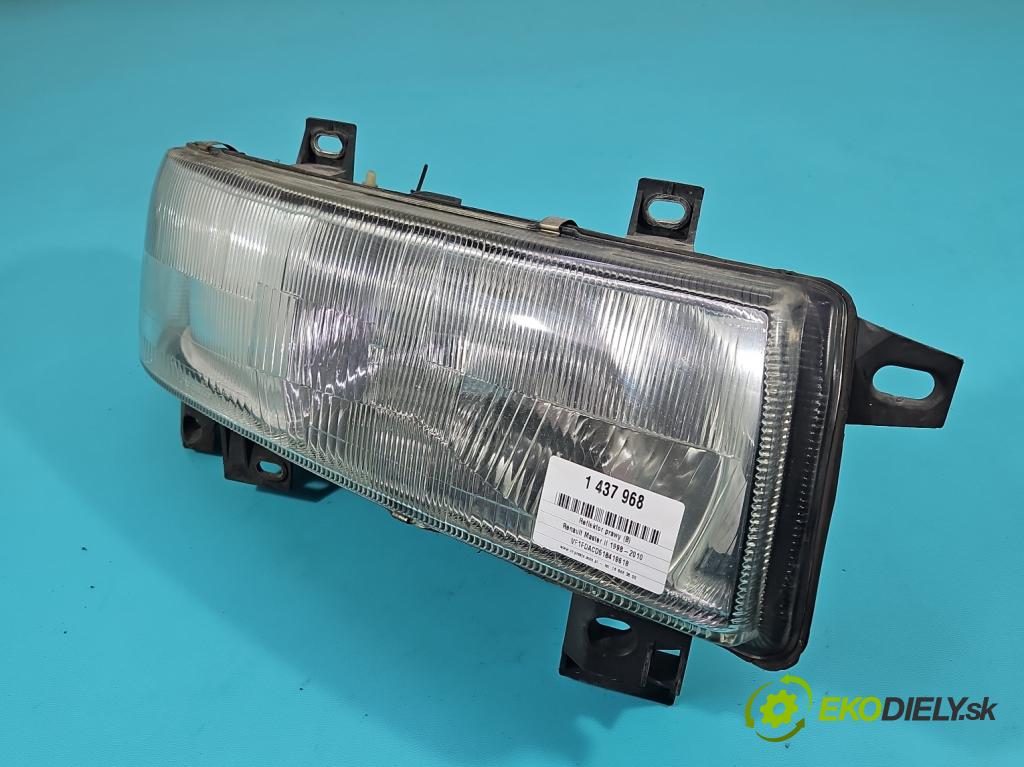 Renault Master II 1998-2010 2.8 TD 114 HP manual 84 kW 2799 cm3 5- Reflektor: pravý  (Svetlo predné pravé)