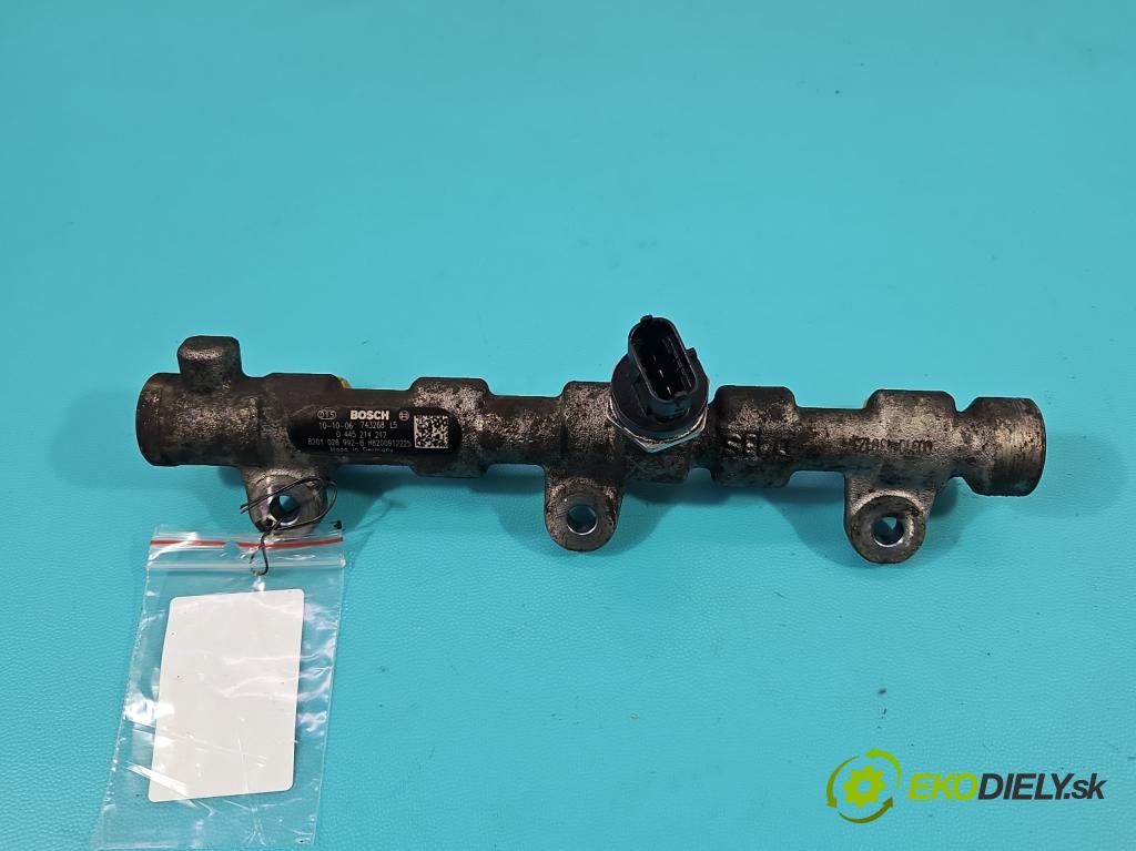 Renault Master III 2010-2019 2.3 dci 101 HP manual 74 kW 2299 cm3 5- lišta vstrekovacia 0445214212 (Vstrekovacia lišta)