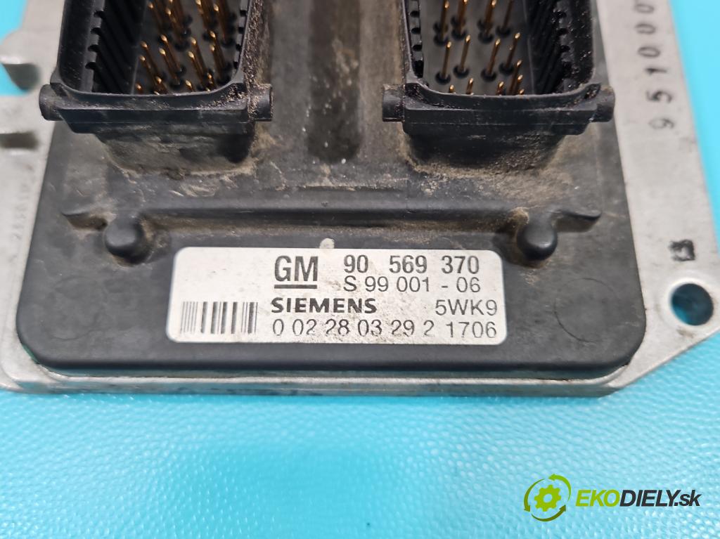 Opel Vectra B 1995-2002 1.8 16V 116 HP manual 85 kW 1796 cm3 4- riadiaca jednotka motora 90569370
