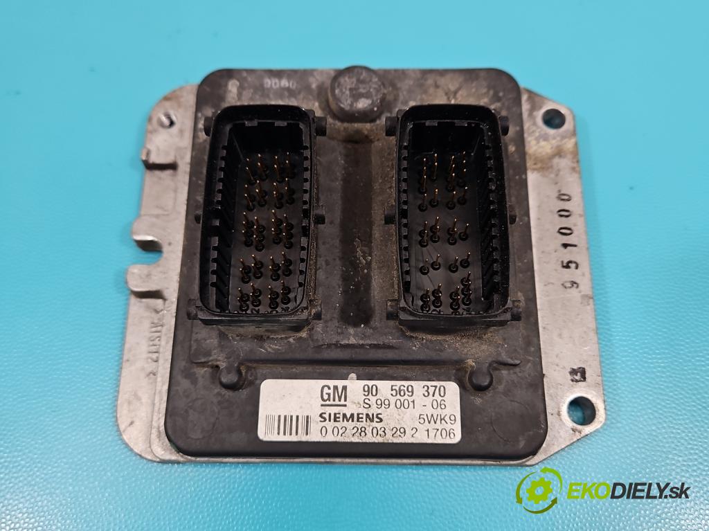 Opel Vectra B 1995-2002 1.8 16V 116 HP manual 85 kW 1796 cm3 4- riadiaca jednotka motora 90569370