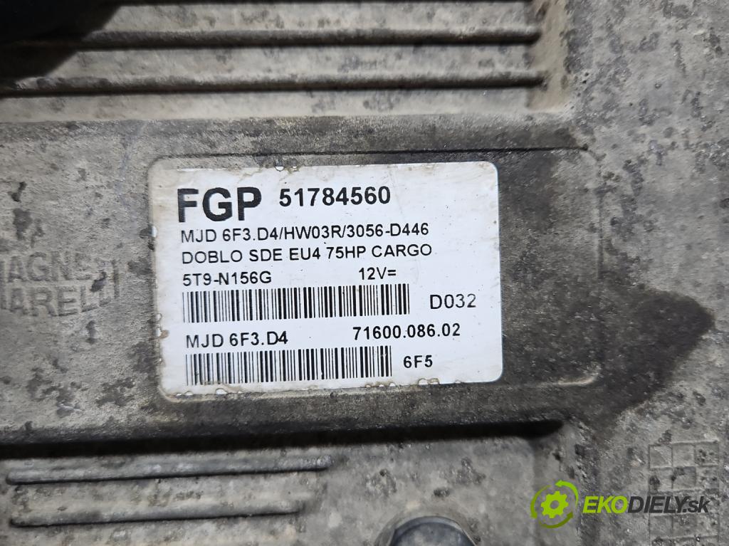 Fiat Doblo I 2001-2010 1,3.0 jtd 75 HP manual 55 kW 1248 cm3 5- riadiaca jednotka motora 51784560