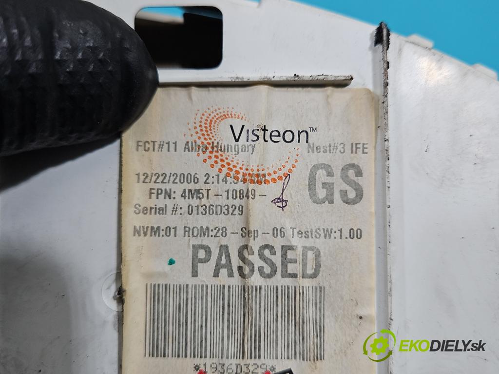 Ford Focus Mk2 2004-2011 1.6 tdci 90 HP manual 66 kW 1560 cm3 5- prístrojovka/ budíky 4M5T-10849-GS (Prístrojová doska, displej)