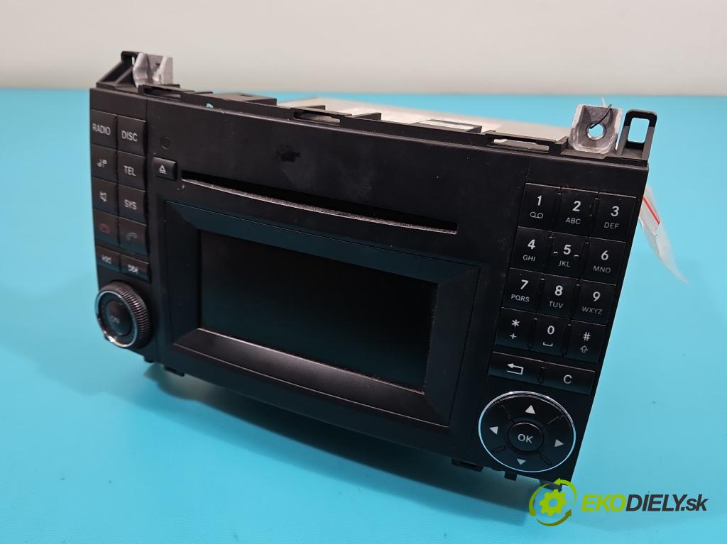 Mercedes B W245 2005-2011 2.0 cdi 140 HP manual 103 kW 1991 cm3 5- Radio originál A1698705894