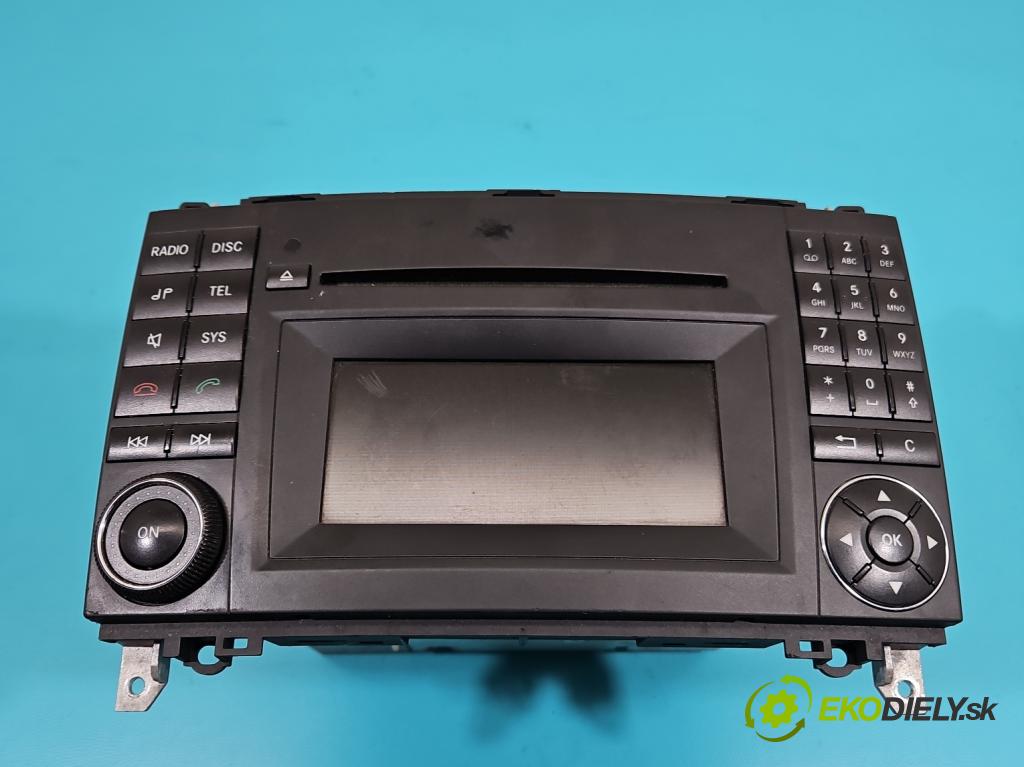 Mercedes B W245 2005-2011 2.0 cdi 140 HP manual 103 kW 1991 cm3 5- Radio originál A1698705894