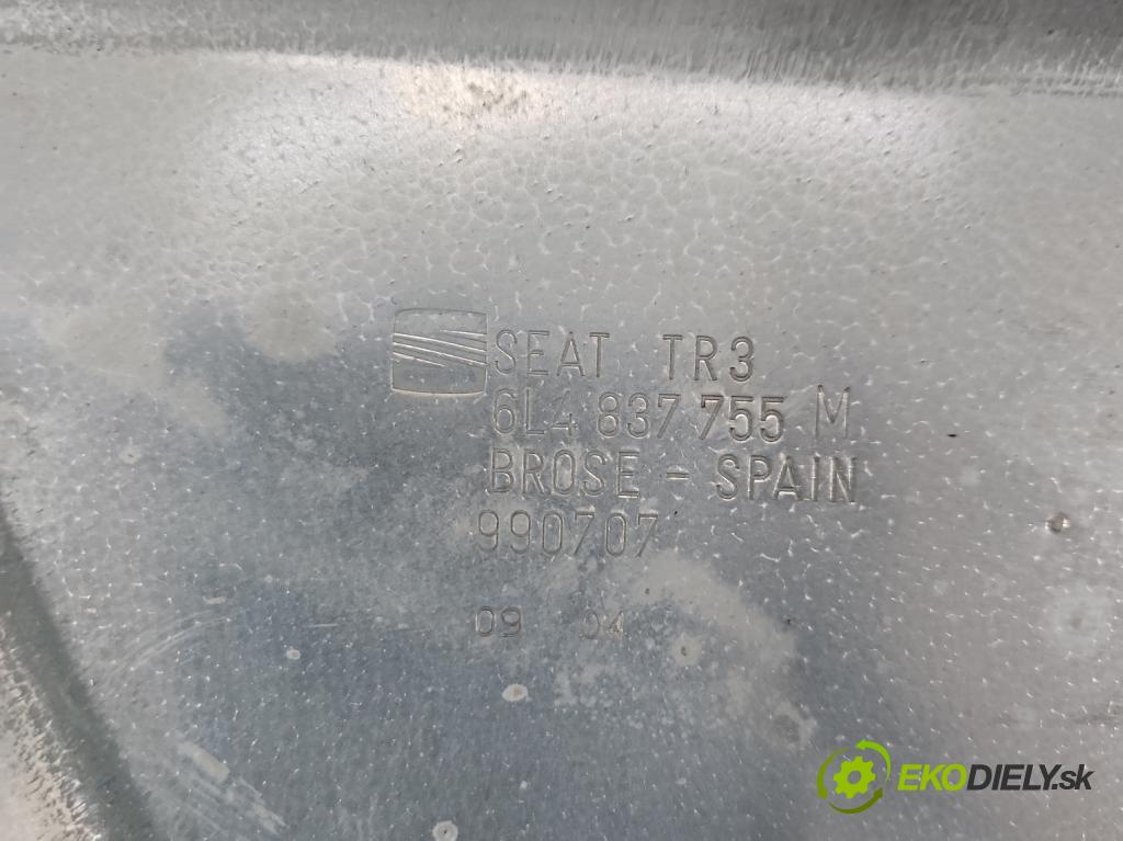 Seat Cordoba II 6L 2002-2008 1.4 16V 75 hp manual 55 kW 1390 cm3 4- mechanismus stahování přední levý 6L4837755M