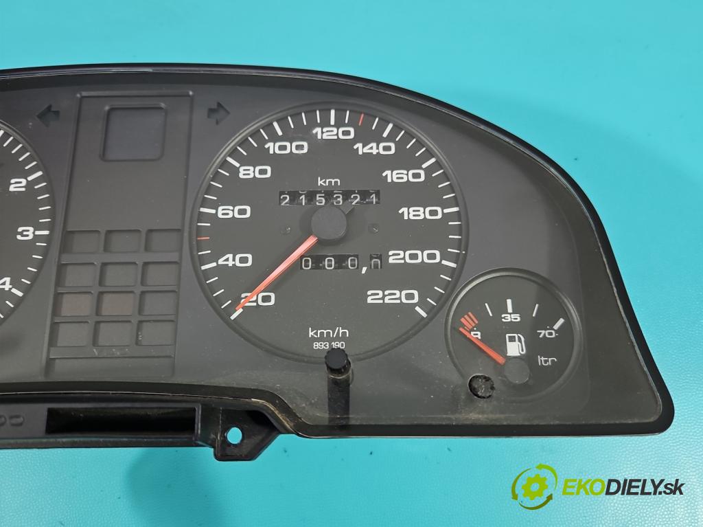 Audi 80 B3 1986-1991 1.6 karburátor: 69KM manual 51 kW 1595 cm3 4- prístrojovka/ budíky 893919067 (Prístrojová doska, displej)