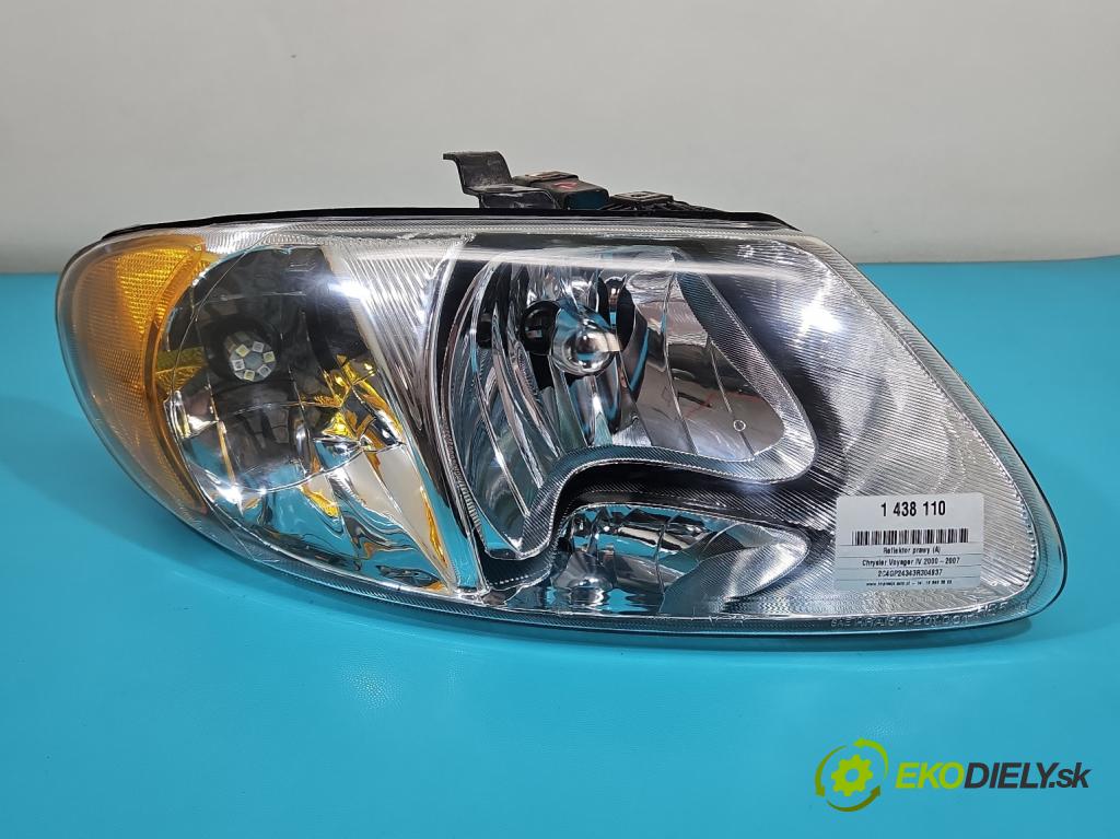 Chrysler Voyager IV 2000-2007 3.3 V6 177 HP automatic 130 kW 3301 cm3 5- Reflektor: pravý  (Svetlo predné pravé)