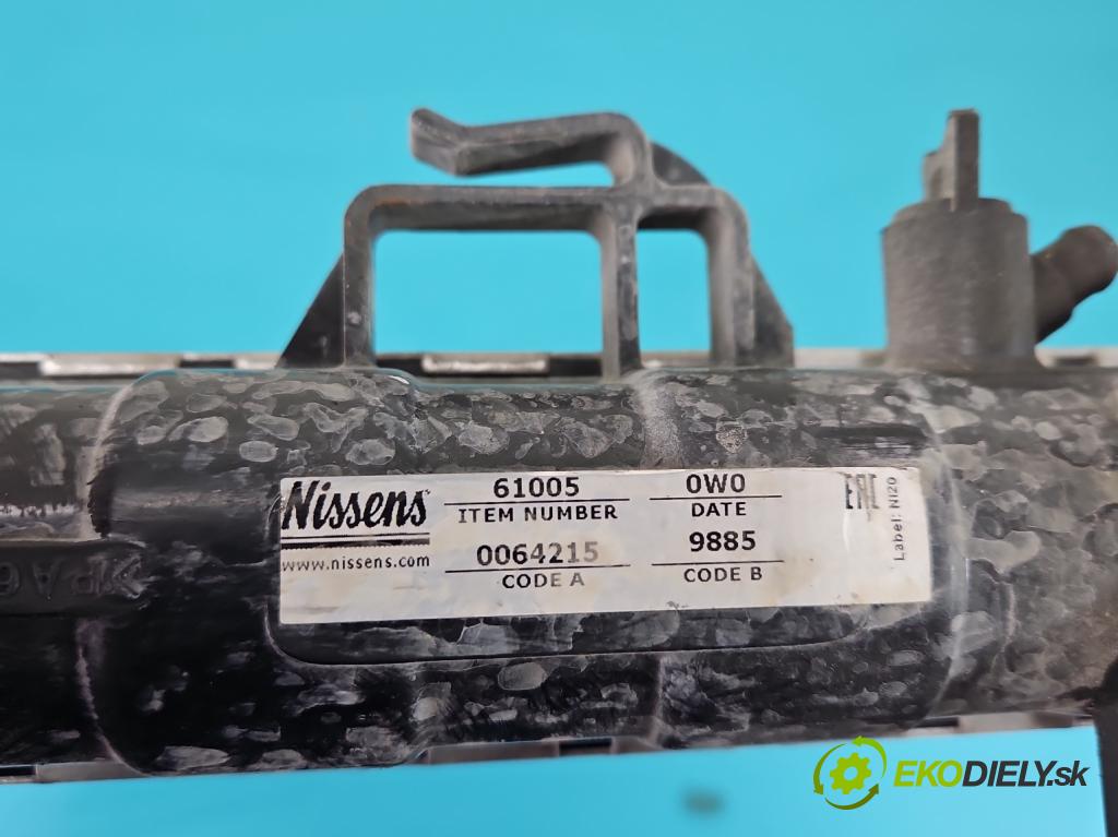 Chrysler Voyager IV 2000-2007 3.3 V6 177 hp automatic 130 kW 3301 cm3 5- Chladič vody 61005 (Chladiče vody)