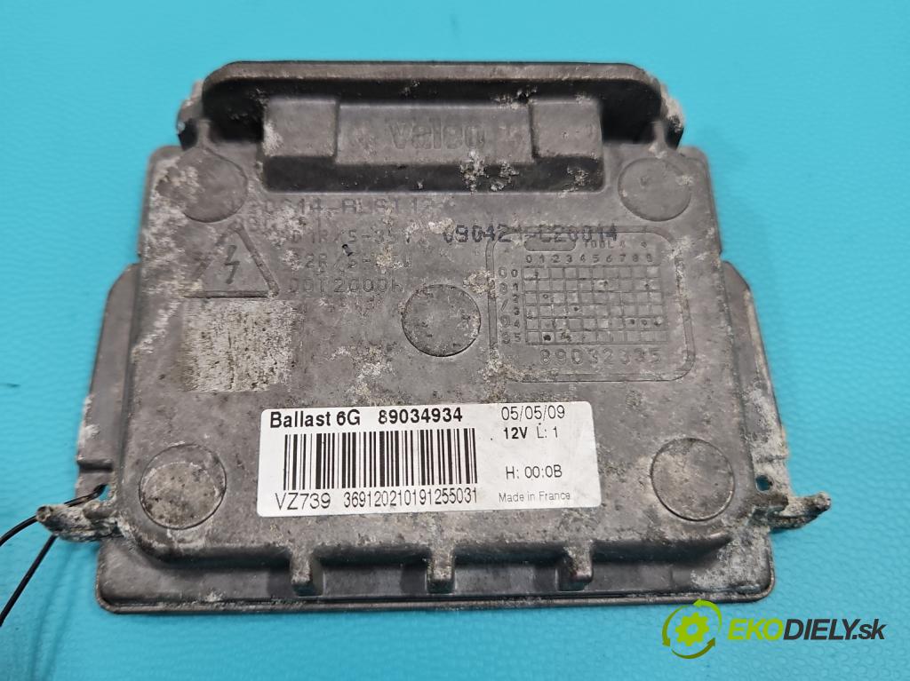 Citroen C5 II 2008-2017 2.0 hdi 136 HP automatic 100 kW 1997 cm3 5- střídač: xenon 89034934 (Riadiaca jednotka xenónu)