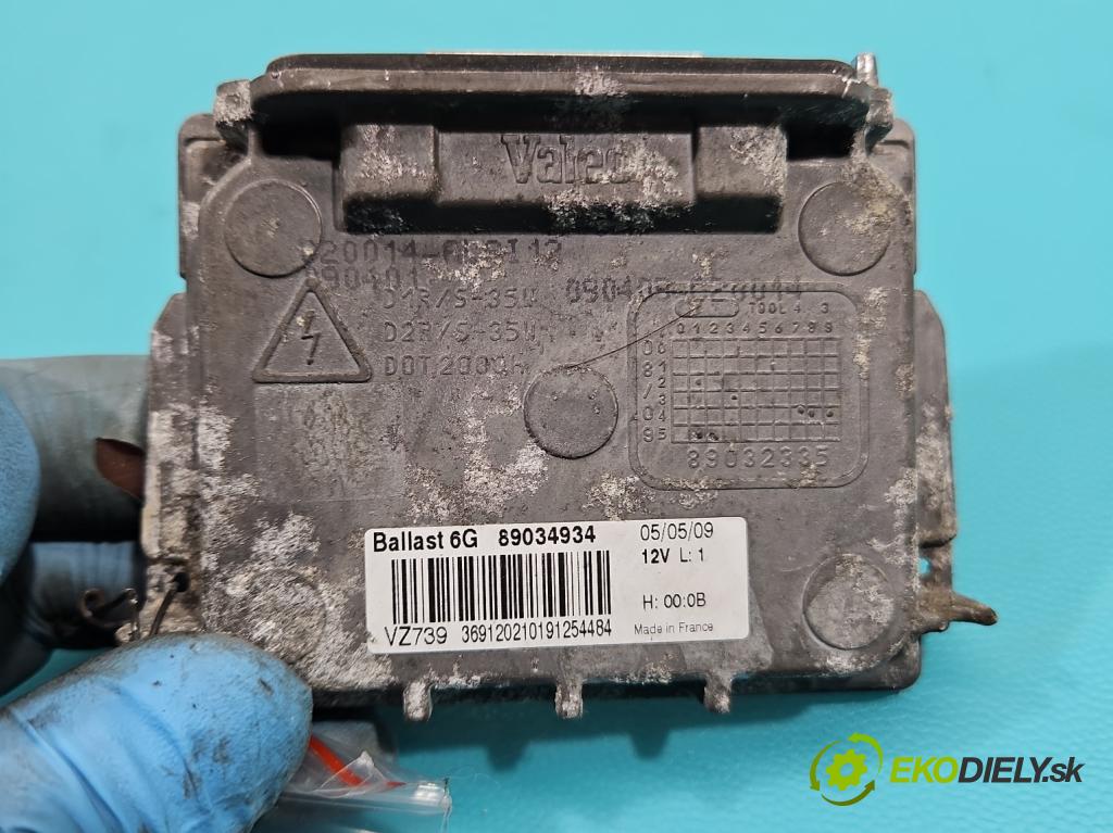 Citroen C5 II 2008-2017 2.0 hdi 136 HP automatic 100 kW 1997 cm3 5- střídač: xenon 89034934 (Riadiaca jednotka xenónu)