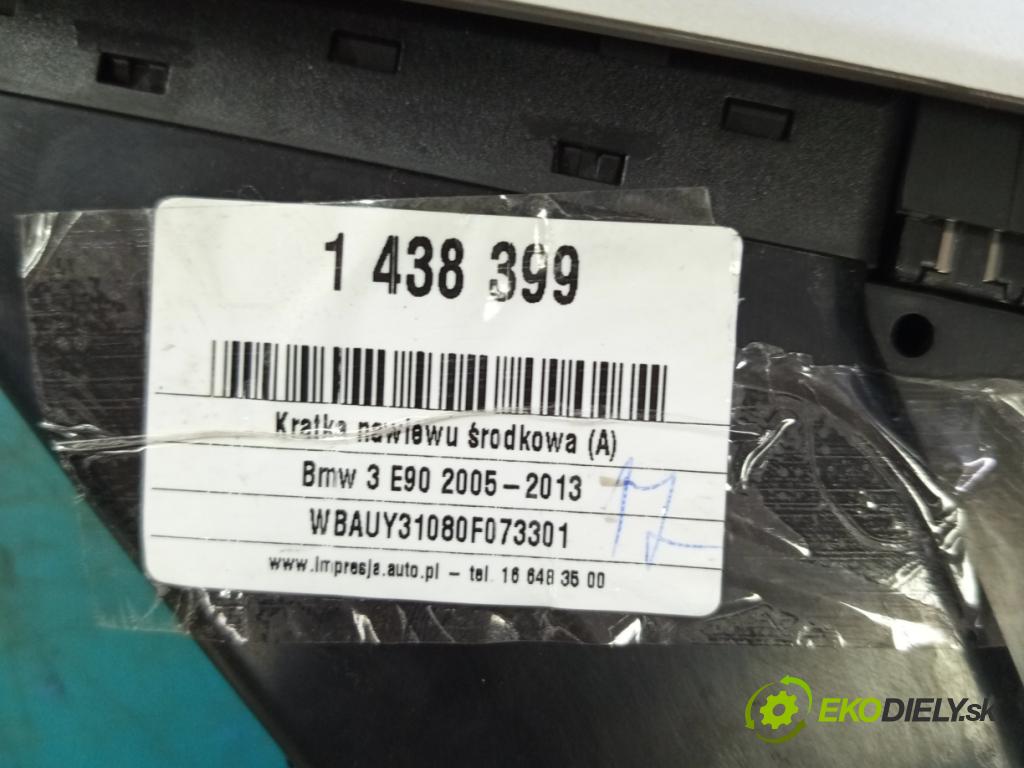 Bmw 3 E90 2005-2013 2.0d 184hp automatic 135 kW 1995 cm3 5- Mřížka: kúrenia stredová 9201023-02 (Mriežka kúrenia (fukár))