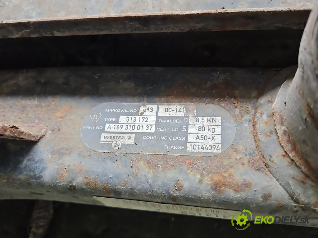 Mercedes B W245 2005-2011 2.0 cdi 140 hp manual 103 kW 1991 cm3 5- oko tažné A1693100137 (Tažná zařízení)