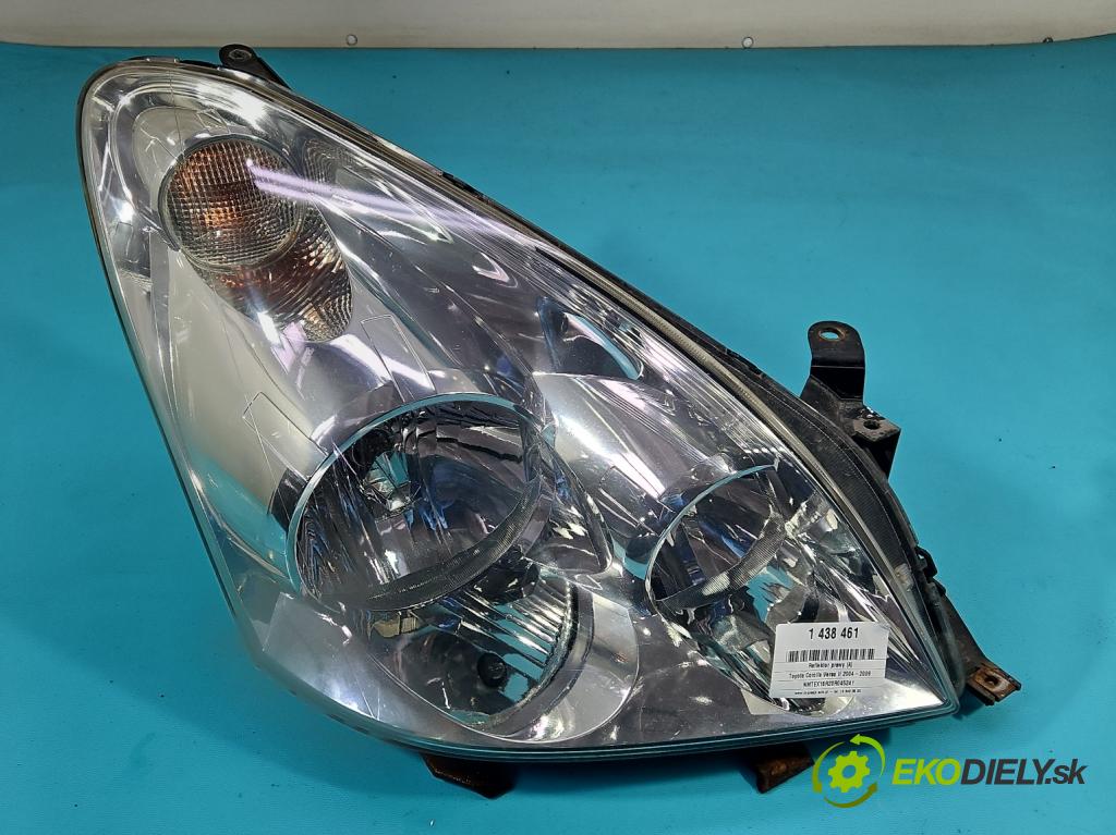 Toyota Corolla Verso II 2004-2009 2.0 D4D 116 HP manual 85 kW 1995 cm3 5- Reflektor: pravý  (Svetlo predné pravé)