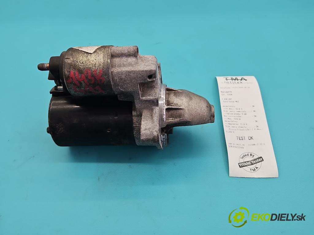 Ford Focus Mk2 2004-2011 1.4 16V 80 HP manual 59 kW 1388 cm3 5- štartér  (Štartér)