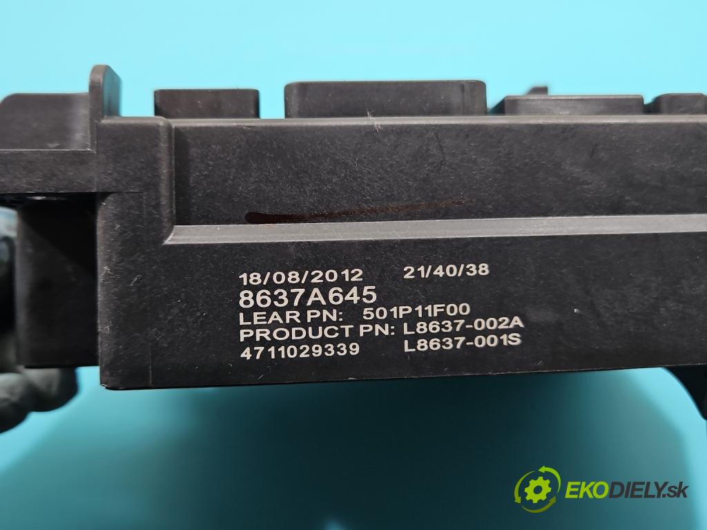 Mitsubishi ASX 2010-2021 1.6 16v 117 hp manual 86 kW 1590 cm3 5- skříňka pojistková 8637A645 (Pojistkové skříňky)