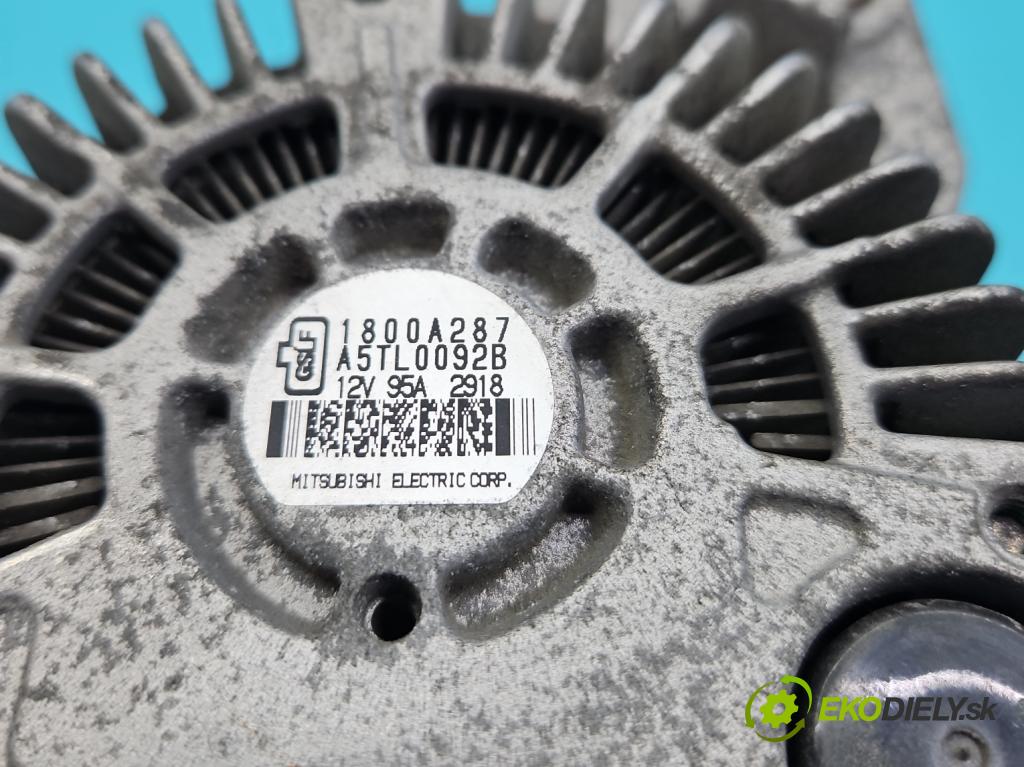 Mitsubishi ASX 2010-2021 1.6 16v 117 HP manual 86 kW 1590 cm3 5- Alternator A5TL0092B (Alternátor)