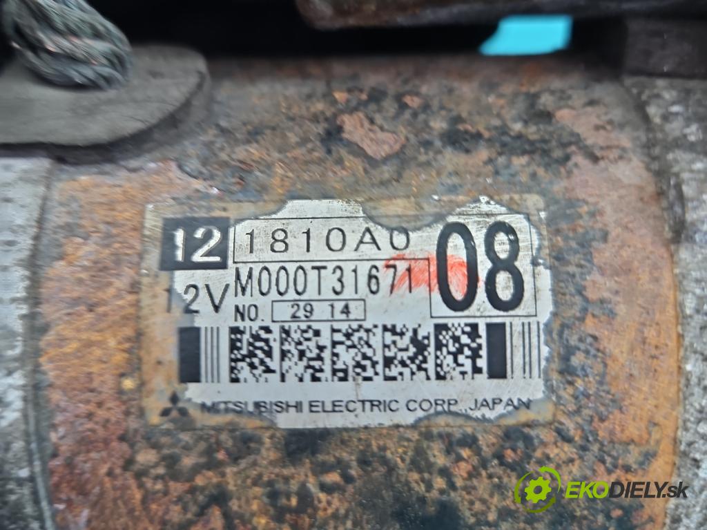 Mitsubishi ASX 2010-2021 1.6 16v 117 HP manual 86 kW 1590 cm3 5- štartér M000T31671 (Štartér)