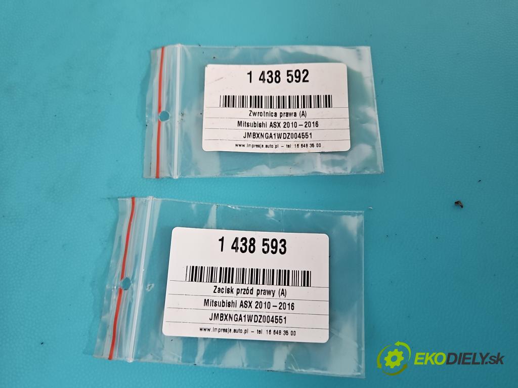 Mitsubishi ASX 2010-2021 1.6 16v 117 HP manual 86 kW 1590 cm3 5- náboj pravé (Náboj)