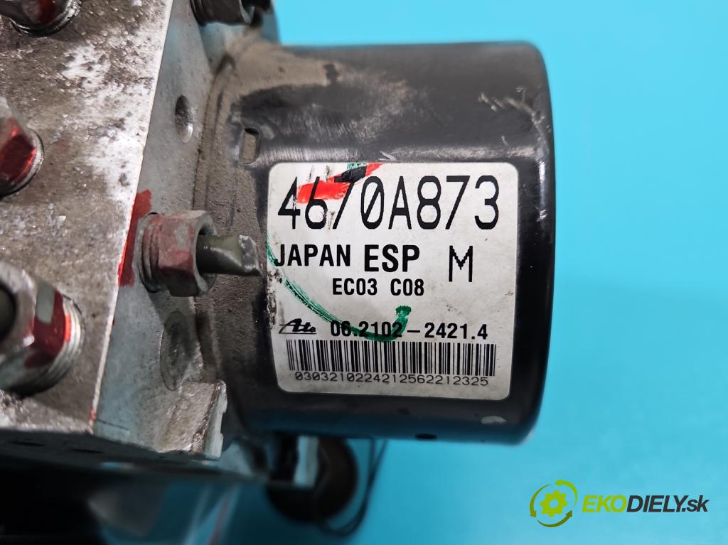 Mitsubishi ASX 2010-2021 1.6 16v 117 HP manual 86 kW 1590 cm3 5- čerpadlo abs 4670A873 (Pumpa ABS)