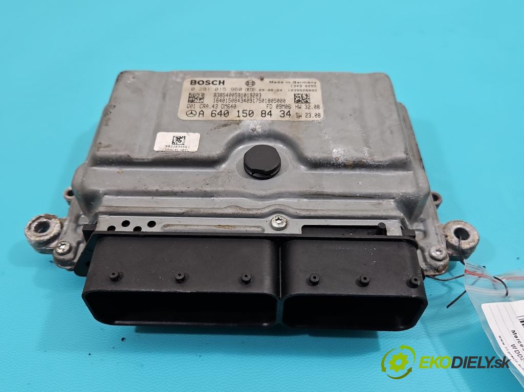 Mercedes B W245 2005-2011 2.0 cdi 140 HP manual 103 kW 1991 cm3 5- riadiaca jednotka motora A6401508434