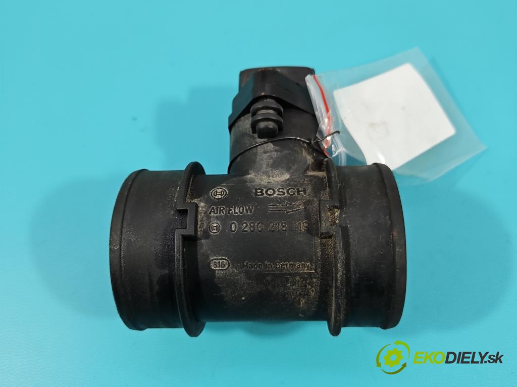 Opel Combo C 2001-2011 1.4 16V 90 HP manual 66 kW 1364 cm3 5- průtokoměr: 0280218119 (Váha vzduchu)