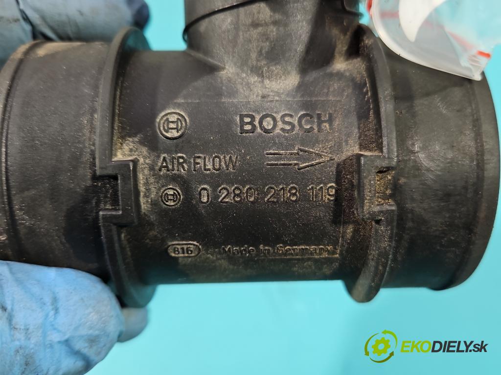 Opel Combo C 2001-2011 1.4 16V 90 HP manual 66 kW 1364 cm3 5- průtokoměr: 0280218119 (Váha vzduchu)